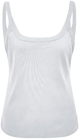 Днури ребрестиот плетен резервоар врвови за жени лето тенок фит маица тинејџерска девојка плоштад врат моден елек за тинејџерска девојка