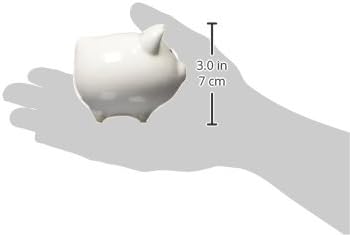 Лил Савер фаворизира керамичка мини-пиги банка во кутија за подароци со лак за полкови точка