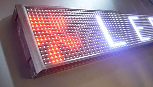 LED дисплеј со WiFi целосна боја знак 40 x 8 со висока резолуција P10 и нова SMD технологија. Знак за програмабилно со голема осветленост
