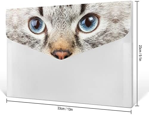 Смешни Мачка Маче Лице Датотека Папка Документ Торба Со Големина А4 Преносни Поднесување Организатор Торбичка