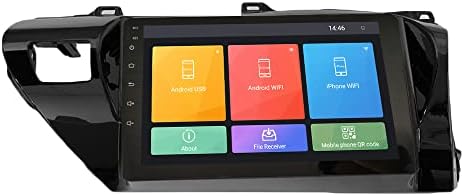 Андроид 10 Авторадио Автомобил Навигација Стерео Мултимедијален Плеер ГПС Радио 2.5 Д Екран На Допир фортојота Хилукс 2015-2020