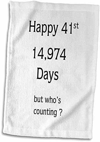 3drose print на смешно среќен 41 роденден или годишнина - крпи