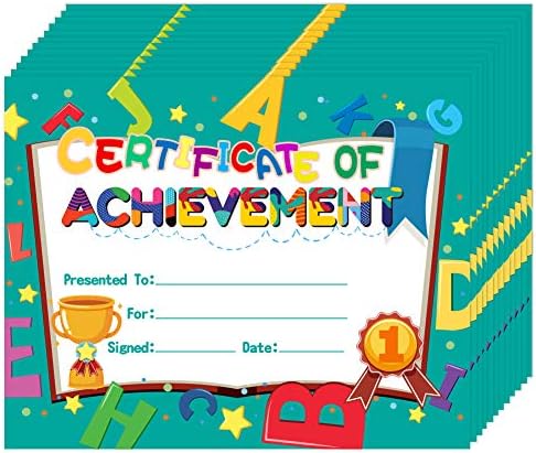 Хохомарк 30 ПАРЧИЊА Сертификат За Награди за Деца 8х10 Градинка Предучилишна Сертификат За Достигнување и Признание За Учениците Наставниците