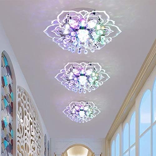 WYFDP LED кристално стакло стакло тавански светлосен цвет Облик Шарена таванска ламба светло за хотал дневна соба коридор