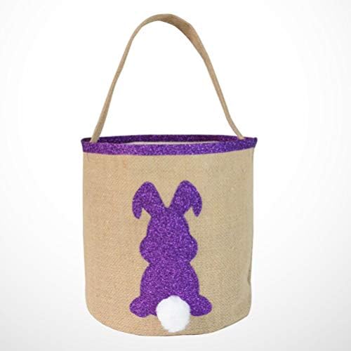 Pretyzoom Burlap Tote Toge велигденска торба за зајаче Велигденска корпа за корпа за корпа за корпа за рустикална торба за подароци Велигденски