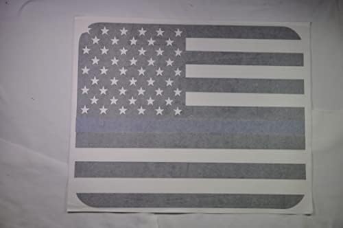 Ахпатљ Заден Среден Прозорец Американско Знаме Винил Налепница Компатибилен Со И Одговара F150 F250 F350, Мат Црна &засилувач;