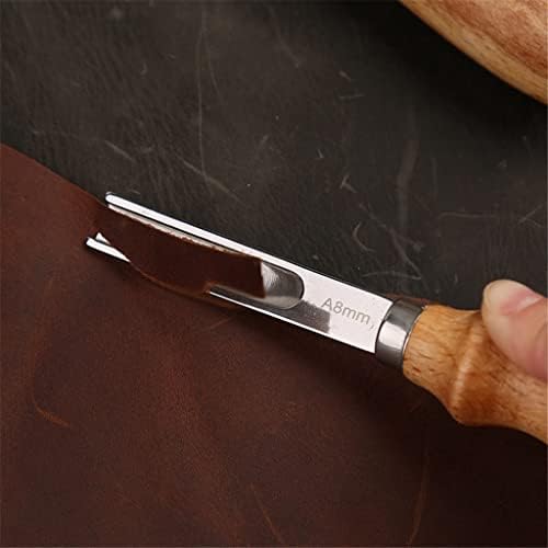 Aflhyjk 3 големина A4mm A6mm A8mm Практичен кожен занаетчиски раб на беделер Скијање на нож за занаетчиство за сечење алатка за