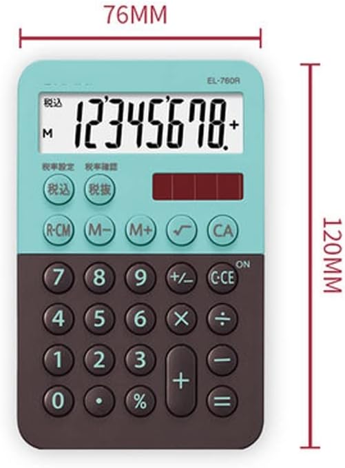 XWWDP моден калкулатор за цртани филмови бонбона боја симпатичен џеб мини пет бои Факултативно преносен (боја: а, големина