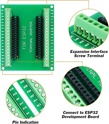 WWZMDIB 38PIN ESP32 Breakout Board Pin otion Out 1 на 2 за Одбор за развој на ESP32