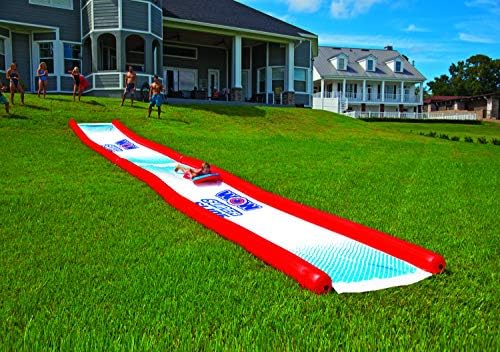 WOW Sports Super Slide - Гигантски двор се лизга и слајд со прскалка, екстра долга вода слајд 25 ft x 6 ft