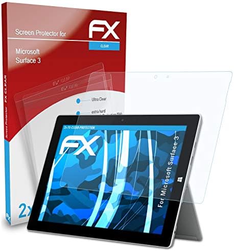 2 x Atfolix Microsoft Surface 3 Заштитен филм за заштита на екранот - FX -Clear Crystal Clear