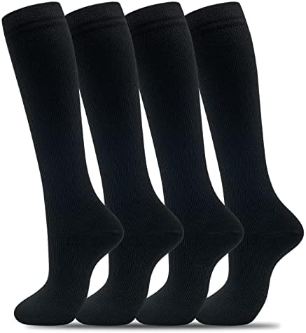Фенглаода чорапи за компресија за жени и мажи 20-30ммхг колено висока медицинска сестра бремена симпатична забавна медицинска трчање патувања атлетски чорапи