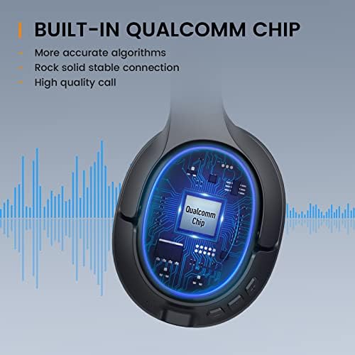 Bluetooth Слушалки за КОМПЈУТЕР, Безжични Компјутерски Слушалки Со Ai-Придвижуван Микрофон За Поништување На Бучавата во Животната средина &засилувач;