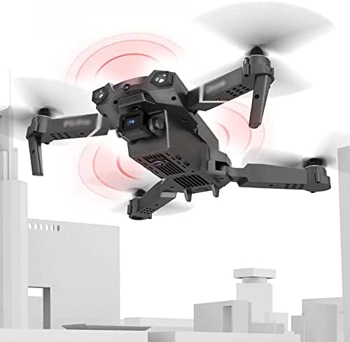 QIYHBVR преклопливи беспилотни летала со 4K HD камера за возрасни, RC Quadcopter WiFi Holdith Hold, режим без глава, еден клуч полетување, интелигентно