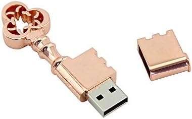 Мода Кул Метал 32GB USB 2.0 Флеш Драјв Роуз Злато Пенкало За Пенкало Диск За Клучеви Палецот За Палецот Мемориски Стап Подарок
