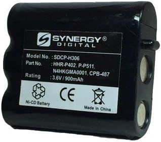 Синергија Дигитални Безжични Телефонски Батерии, Работи Со Panasonic KX-TG2247B Безжичен Телефон,, Компатибилен Со Panasonic