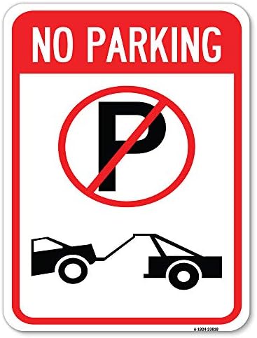 Нема Паркинг | 18 Х 24 Тешки Алуминиум Рѓа Доказ Паркинг Знак | Заштита На Вашиот Бизнис &засилувач; Општина / Направени Во САД