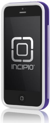 Incipio IPH-852 Stowawaway за iPhone 5-1 Пакет - Мало Пакување-Виолетова/Бела