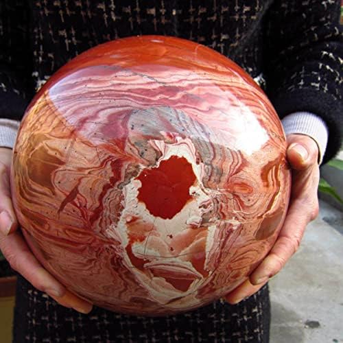 Beflap природна црвена џепер сфера камен кварц домашен декор погоден за домашен природен камен