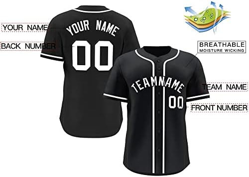 Обични мажи жени момче бејзбол дрес Спортска кошула зашиена или печатена персонализирана име и број