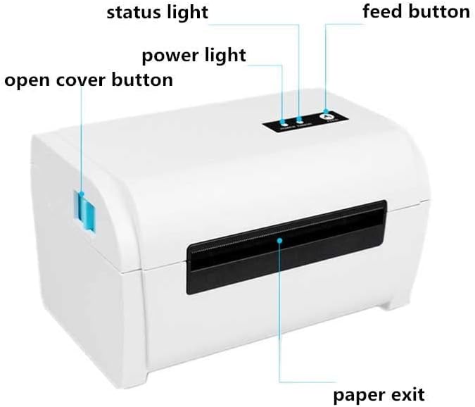 Zhuhw 4 инчен испорака на етикетата за испорака Адреса Баркод Ширина 40-110мм налепница USB со голема брзина термички печатач