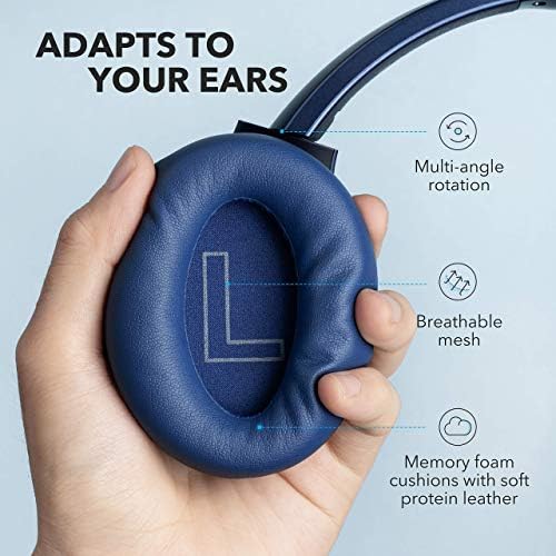 Anker Soundcore Life Q20 Хибриден активна бучава Откажување слушалки, безжични слушалки за уво Bluetooth, 40H Playtime, Hi-Res Audio,