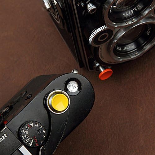 LXH 2 ПАРЧИЊА Портокалово Конкавно Копче За Ослободување На Мека Бленда За Камера со Приклучок За Ослободување На Блендата Како Што Е FUJI