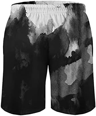 Кратка машка костум за капење Менс летен моден рекреација на плажа 3Д дигитално печатење чипка на џебни панталони за џеб