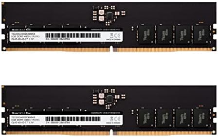 TeamGroup Elite DDR5 16GB комплет 4800MHz CL40 Не -ECC Unbuffered 1.1V UDIMM 288 PIN PC Компјутер Десктоп меморија модул RAM меморија