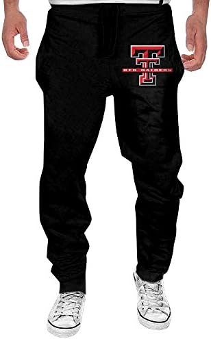 Машки Тексас Техника Универзитет Црвени напаѓачи удобни џогер, пантолони црни