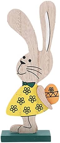 Пилешко украс Велигденски зајаче дрвени украси креативни декорации DIY дрвени занаети украси дома gnome сончева светлина