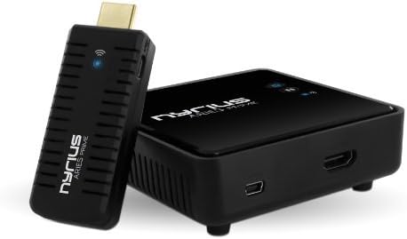 Nyrius Aries Prime Wireless Video HDMI Transmiter & Receiver за стриминг HD 1080P 3D Video & Digital Audio од лаптоп, компјутер,