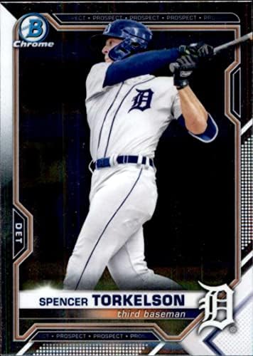 2021 Bowman Chrome Draft BDC-20 Spencer Torkelson RC RC Dekiute Detroit Tigers MLB Baseball Trading Card