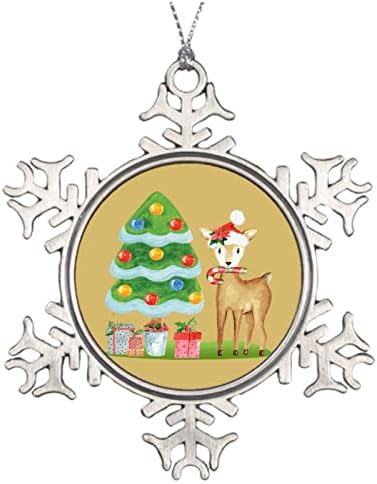 Peony венец 1 Gnome Подобро пријателски снегулка украс Пријателство метал сувенир чува 3 -инчен Божиќ, приврзок за одмор дома, декор