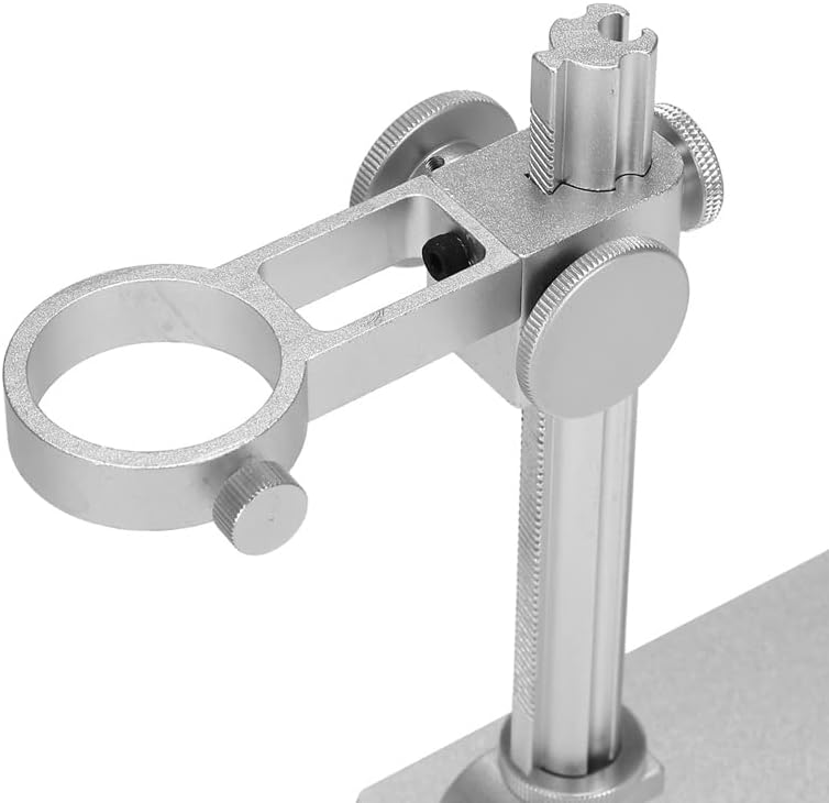 Liuzh алуминиумска легура стојат USB микроскоп држач за држач за држач за држачи мини подножје за табела за ламење за поправка на микроскоп