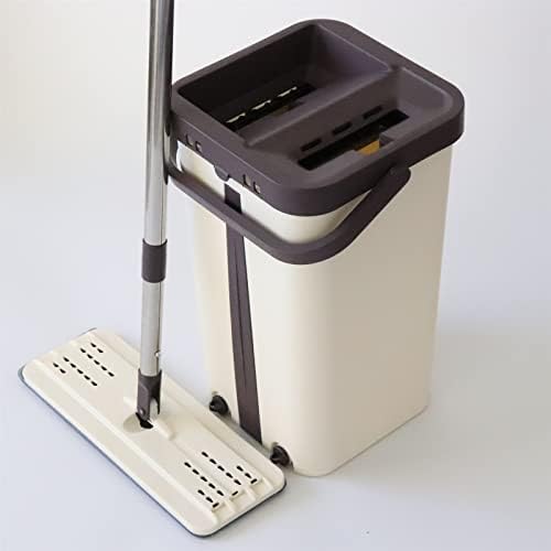 Акнхд кофа кофа од четка со корпа за вртење со рамна алатка за чистење на подни плочи дома и нарачајте лесно да се исцеди миење на
