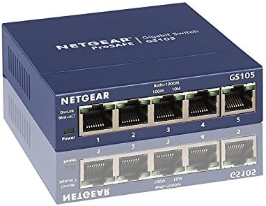 Netgear GS105NA 5-порта Gigabit Ethernet Switch 10/1 100/1000Mbps
