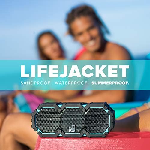 Altec Lansing IMW477 Mini LifeJacket 2 Bluetooth звучник, IP67 водоотпорен, шок -изобилен, огноотпорен и тоа лебди рејтинг, со 10 часа траење