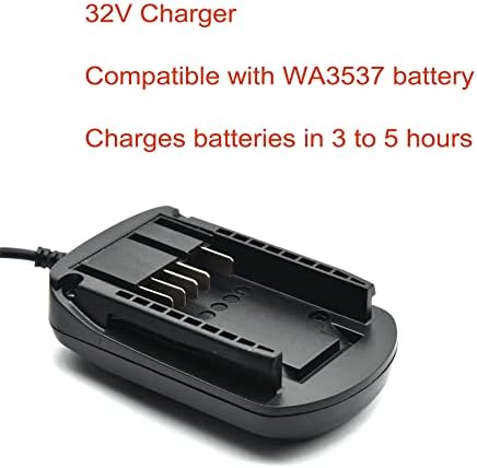 Wetoolplus WA3740 32-Волт литиум-јонски полнач за батерии за батерии на литиум јонски батерии Worx WA3537