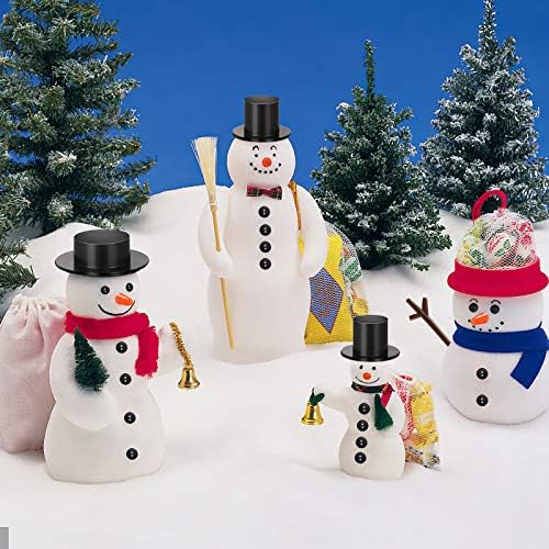 Истрејство 600 парчиња занаети за снежни производи DIY комплети за зимски детски празнични забави Декор подарок