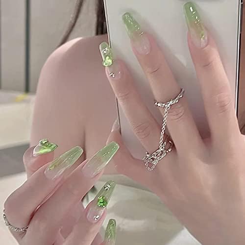 2 кутии Зелен хром во прав за нокти Постави рефлексивен сјај металик огледало Ефект за нокти Арт Дизајн 3Д холографски мраз