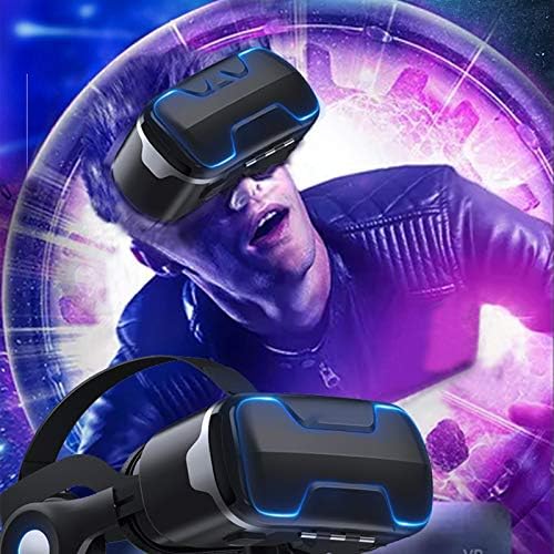 Jymenling Yanjingyj VR Слушалки, Реалност Виртуелни Очила, 3D VR Очила, Сите-во-едно VR Игри Слушалки, Компатибилен со iPhone Android Телефон