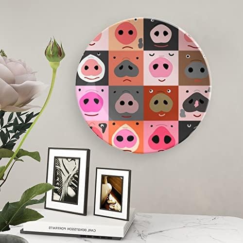 Сет на смешни свињи се соочува со декоративни плочи на керамички плочи со приказ за свадбени украси за домашни канцеларии