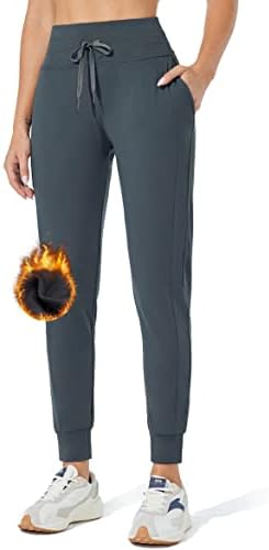 Зити руно поставени панталони жени отпорни на вода џемпери џогери Зимски термички изолирани високи половини со џебови