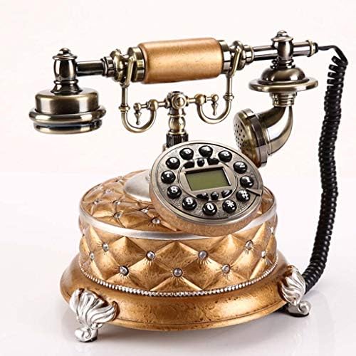QDID антички телефонски фиксни, американски телефон фиксна канцеларија гроздобер ретро телефон за хотелски дом и канцеларија