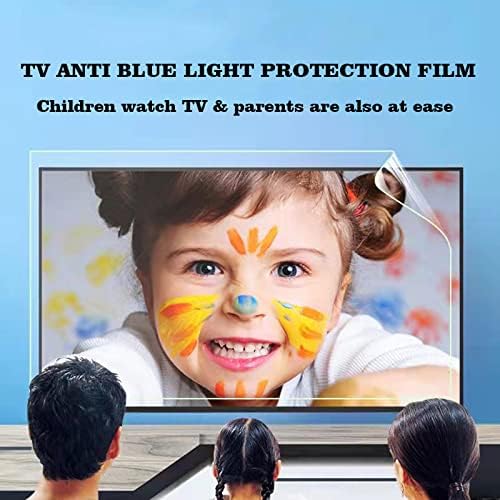 Заштитник на екранот против сино светло за 75-85 инчи ТВ - Ултра -чиста филтер за екранот со марамчиња - Ослободете го вирусот