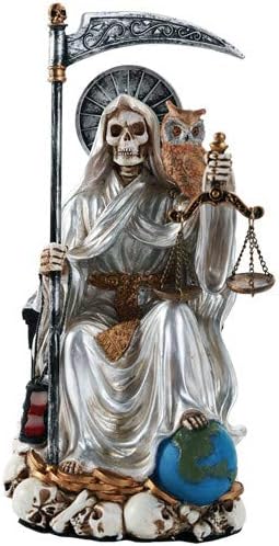 Санта Муерте Светец На Светата Смрт Седи Верска Статуа 9 Инчен Прочистување