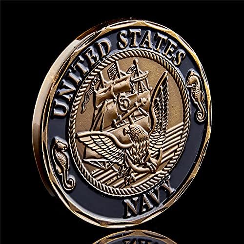 Предизвик Монета САД Морнарица Шелбек Преминување На ЛИНИЈАТА Сад Морнар Сувенир Позлатени Метални Подароци