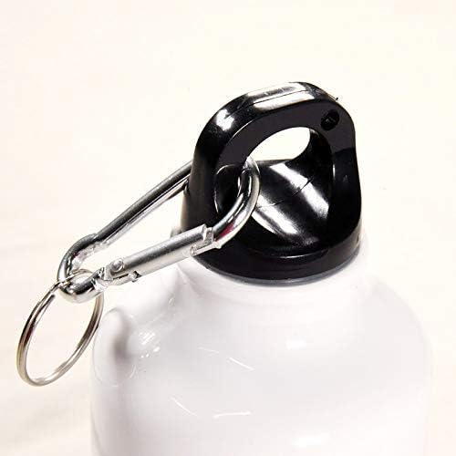 Ретро веган дино лесен алуминиумски спортски шише со вода БПА бесплатно со приврзок за приврзок и капаче за завртки 400 мл