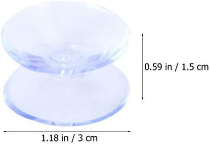 Nuobesty тешка вшмукување чаши стаклени чаши за вшмукување 24 парчиња двострани вшмукувачи чаши стаклени маса браници Простори за